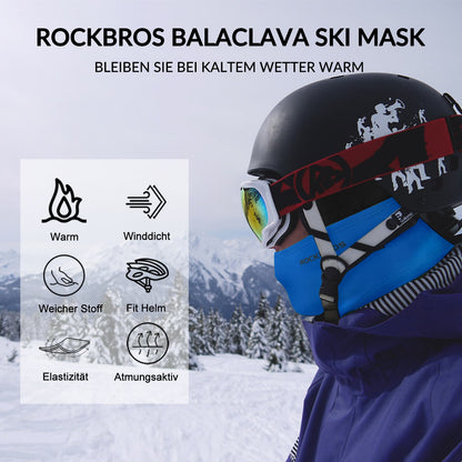 Balaclava 2-Pack Autumn/Winter for Outdoor Sports Unisex ROCKBROS
