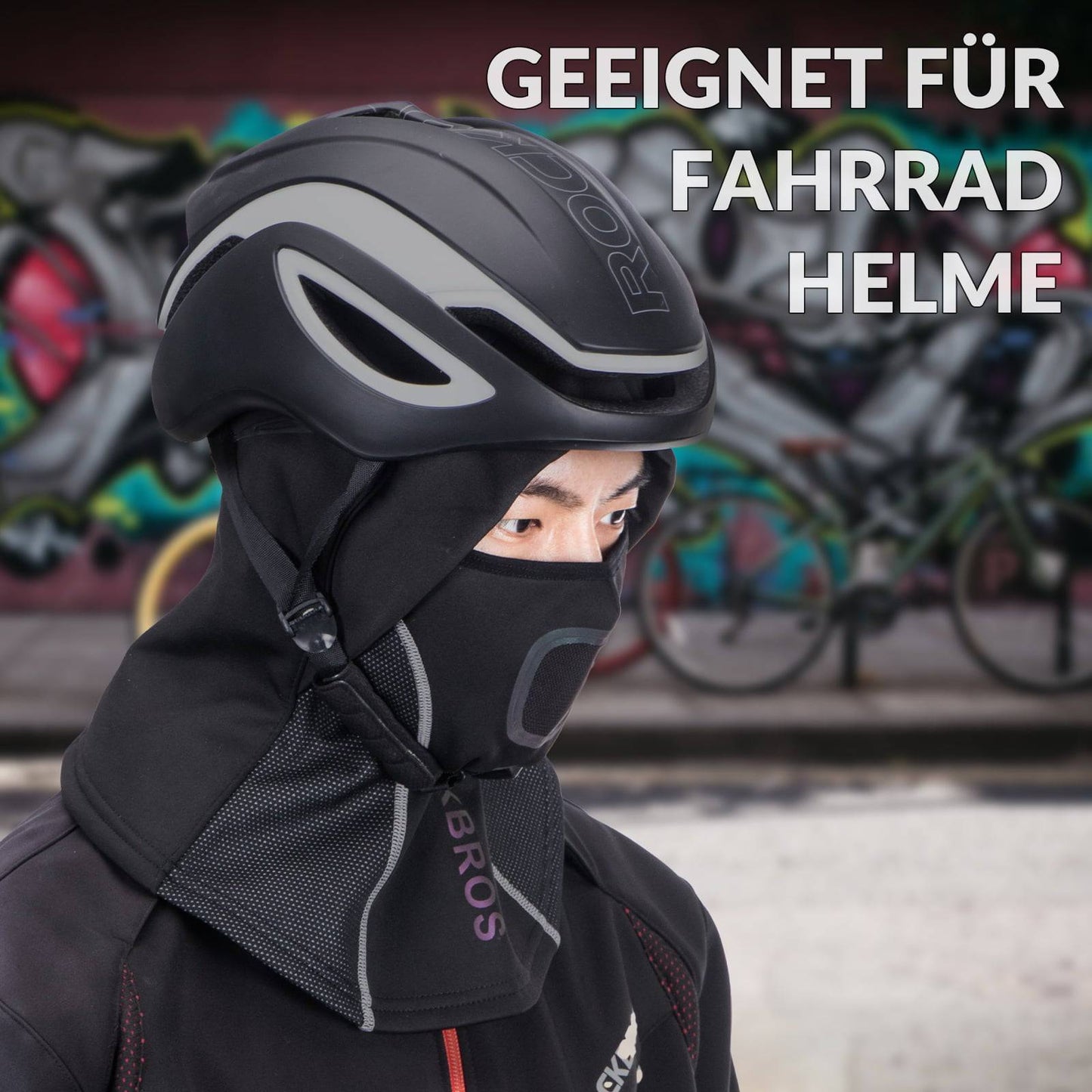 Balaclava with breathable mesh for outdoor sports, unisex, ROCKBROS