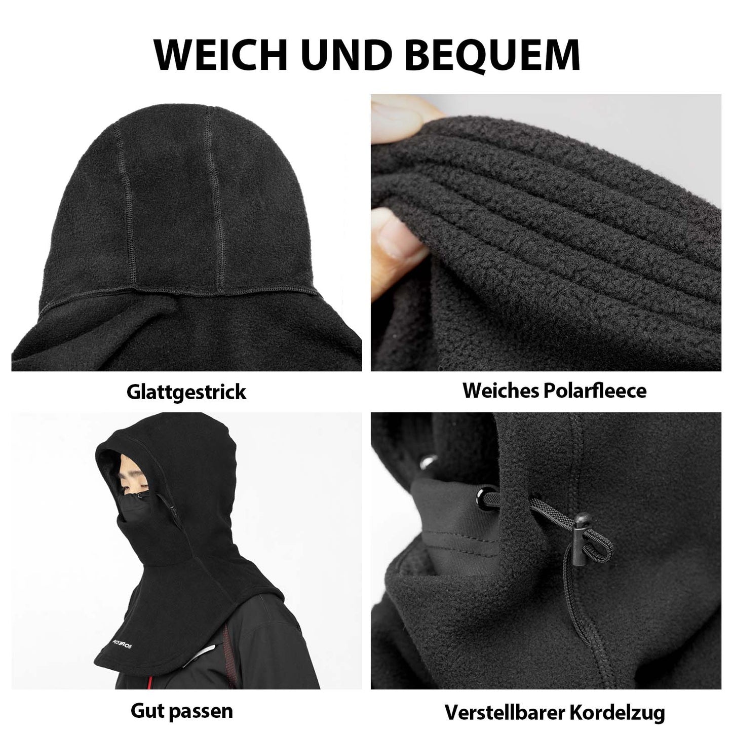 Winter balaclava, warmer for outdoor sports, ROCKBROS