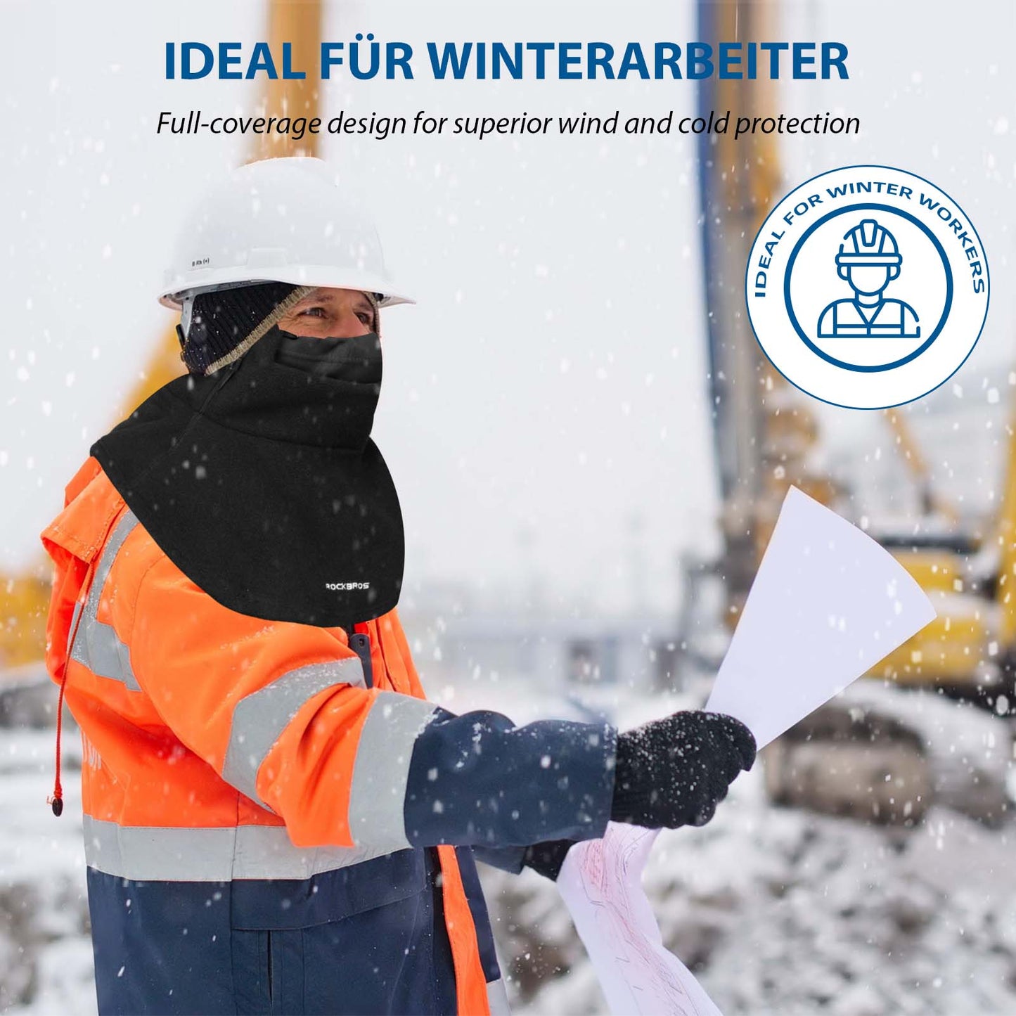 Winter balaclava, warmer for outdoor sports, ROCKBROS