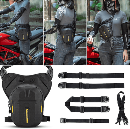Tank bag with magnetic backrest, motorcycle leg bag with shoulder strap, ROCKBROS