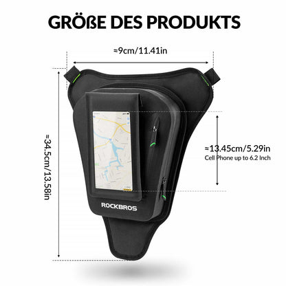 ROCKBROS Motorcycle Tank Bag Leg Bag with Magnetic Suction