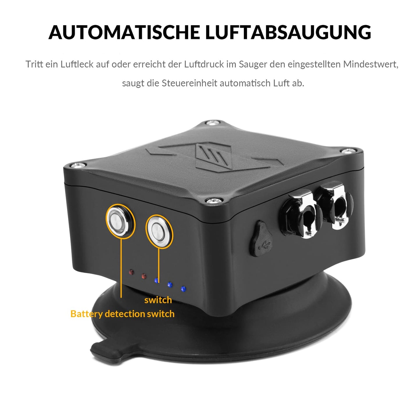 Portable electric bike rack, roof-mounted bike carrier with suction cup, ROCKBROS