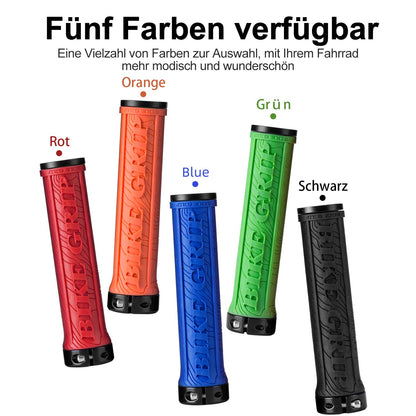 Ultra-lightweight rubber bicycle grips with aluminum lock-on design by ROCKBROS