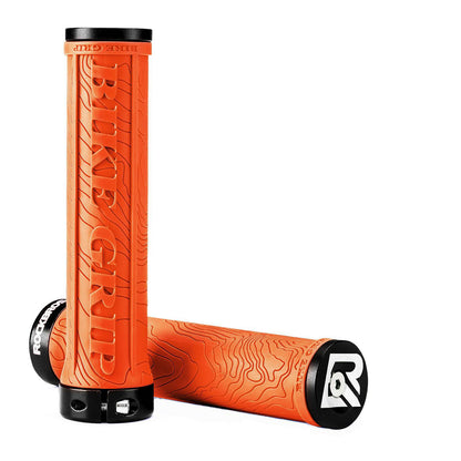 Ultra-lightweight rubber bicycle grips with aluminum lock-on design by ROCKBROS