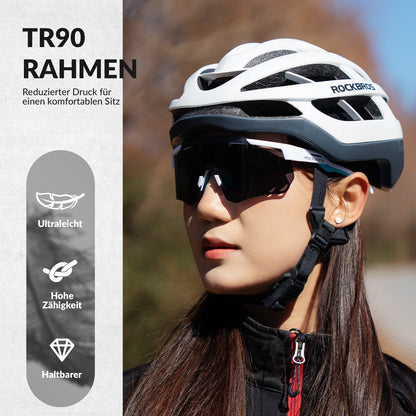 ROCKBROS Ultraleichte und Selbsttönende Fahrradbrille (UV400)