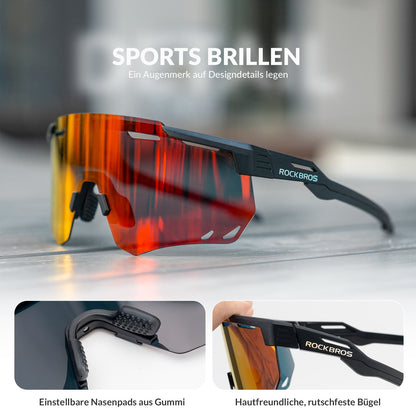 ROCKBROS Ultraleichte und Selbsttönende Fahrradbrille (UV400)