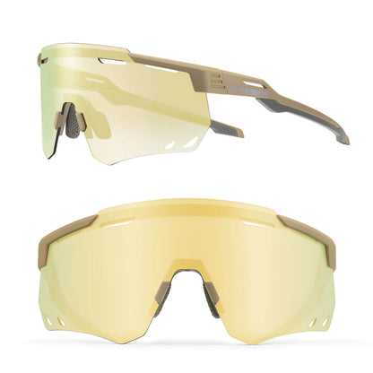 ROCKBROS Ultraleichte und Selbsttönende Fahrradbrille (UV400)
