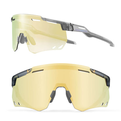Ultralight cycling glasses, photochromic sunglasses with UV400 protection, ROCKBROS