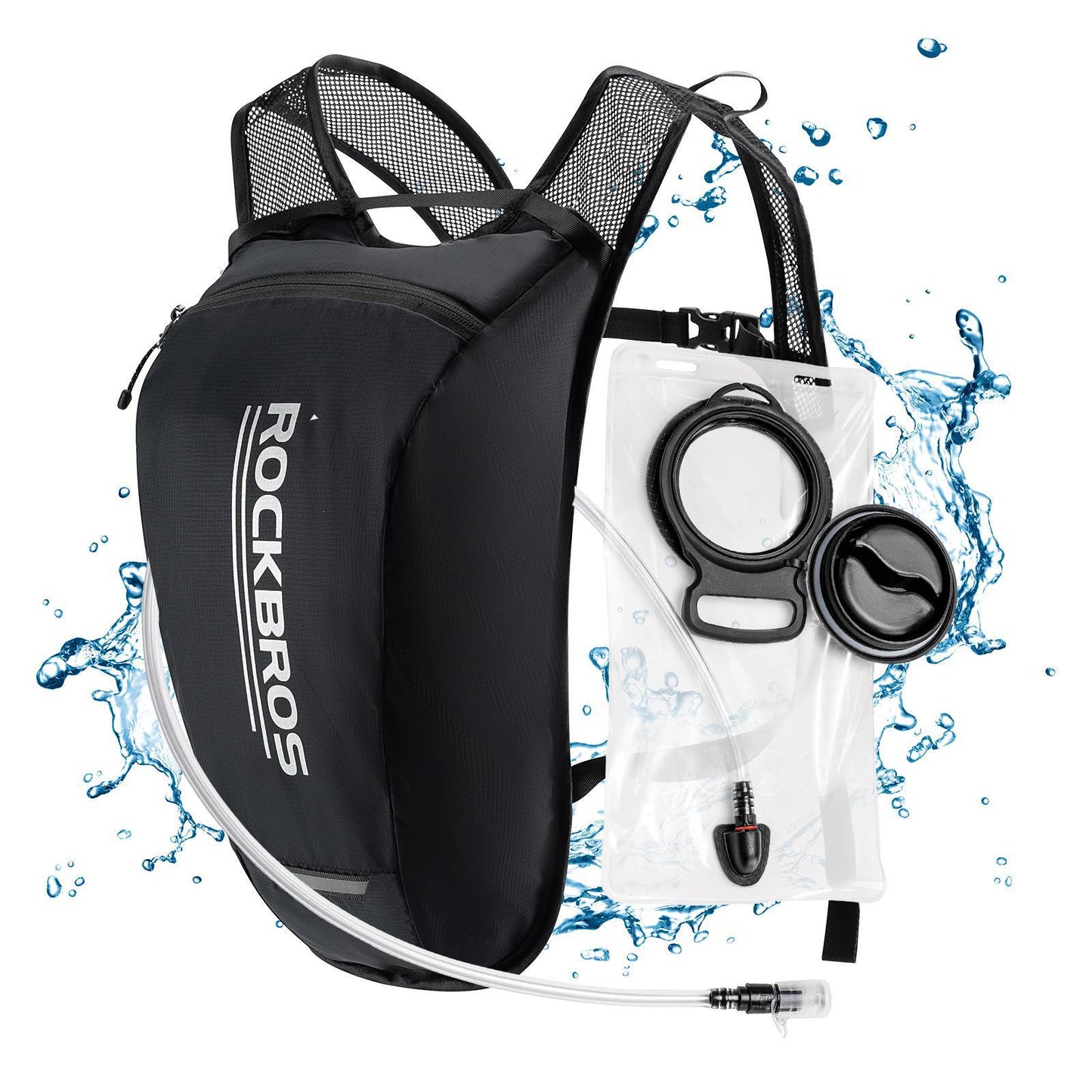 Ultralight hydration bladder backpack, bicycle backpack with hydration system, 2L, ROCKBROS