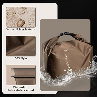 Waterproof handlebar bag, detachable bicycle basket, approx. 5.5L, ROCKBROS