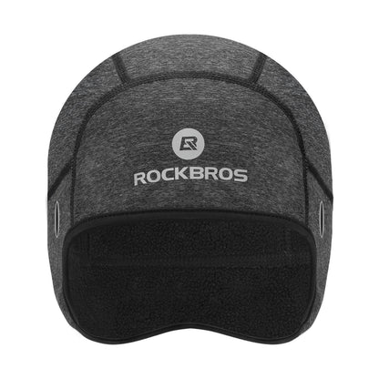 Winter cycling cap, windproof helmet cap with eyeglass holes, ROCKBROS