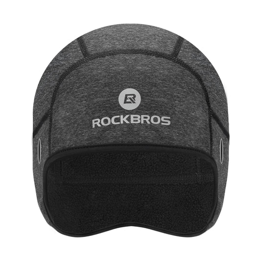 Winter cycling cap, windproof helmet cap with eyeglass holes, ROCKBROS