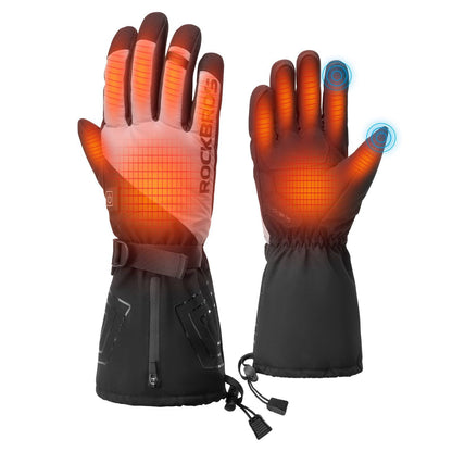Winter Gloves Heated Cycling Gloves with Battery M-XL ROCKBROS