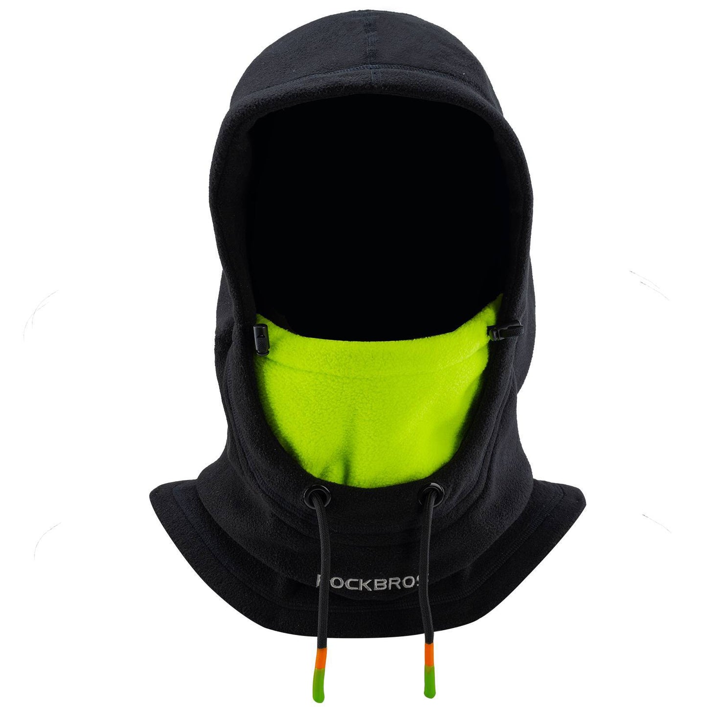 Winter Ski Mask Fleece Balaclava for Women and Men Black Green ROCKBROS