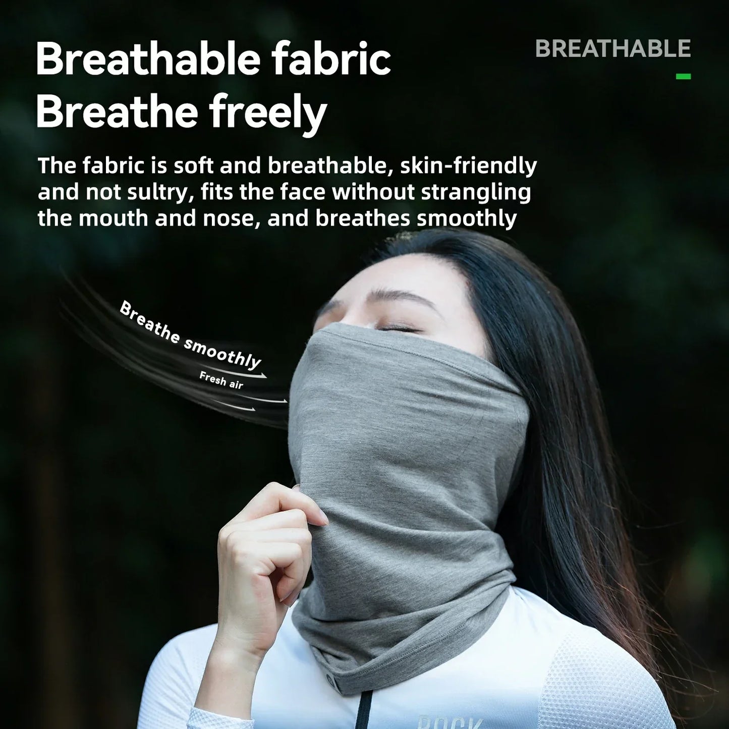 Winter thermal wool neckerchief/tube scarf ROCKBROS