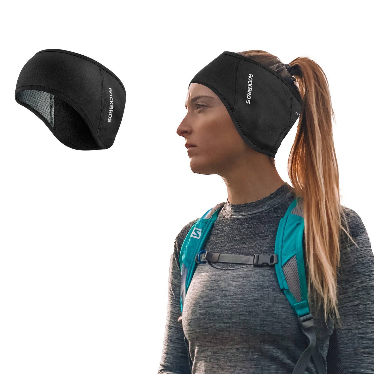 Winter Thermal Cycling Ear Warmers Headbands for Men and Women ROCKBROS