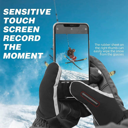 Men's Winter Cycling Gloves, Windproof, Sizes M-2XL, ROCKBROS