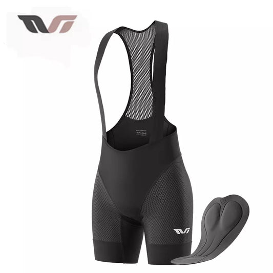 ROCKBROS TVI women's padded road bike bib shorts with straps