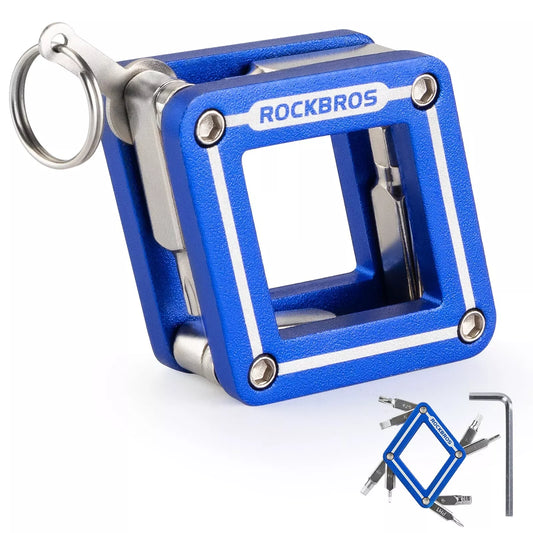 ROCKBROS bicycle multifunctional tool 8 in 1 repair folding tool repair