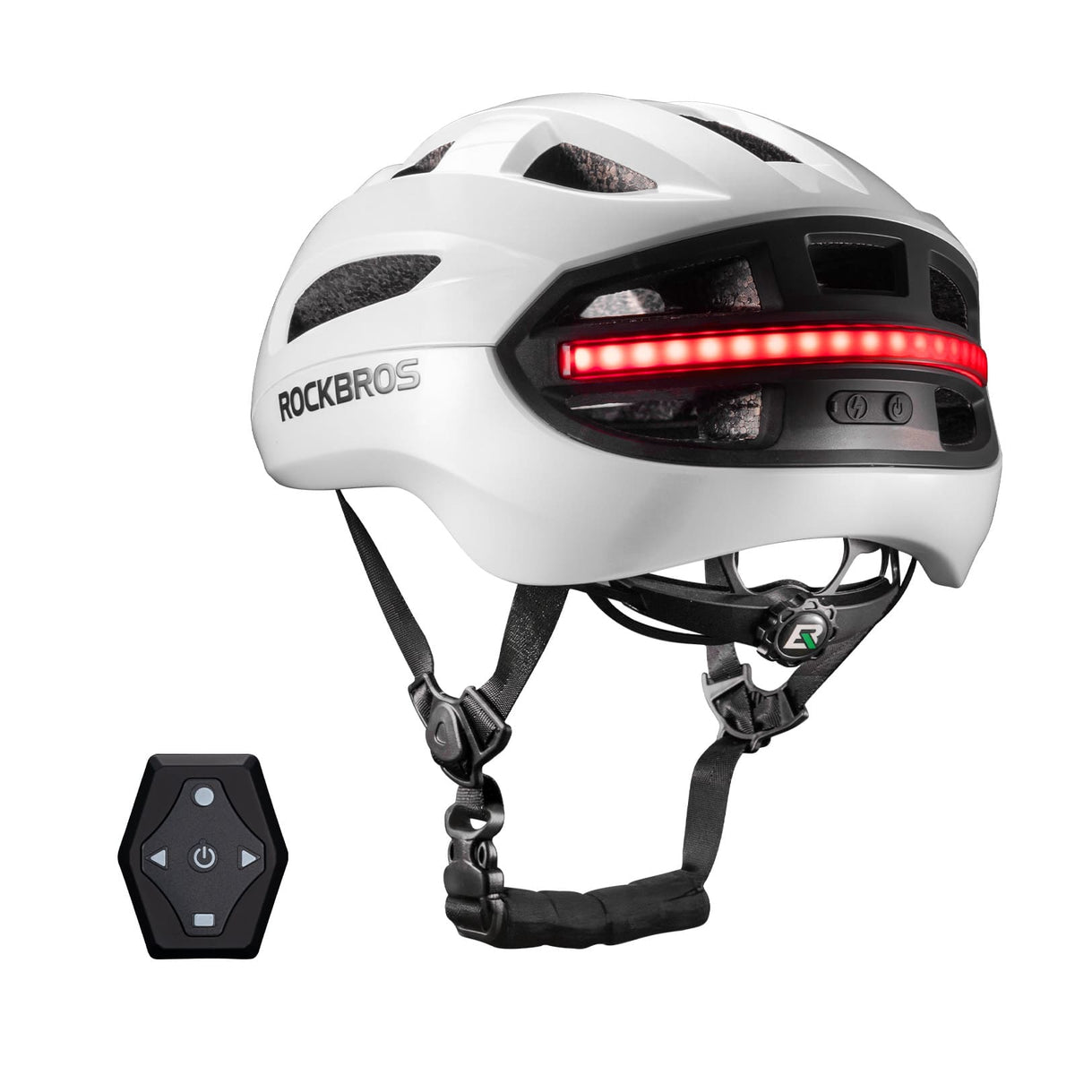 ROCKBROS Fernsteuerbarer Smart Fahrradhelm mit Licht