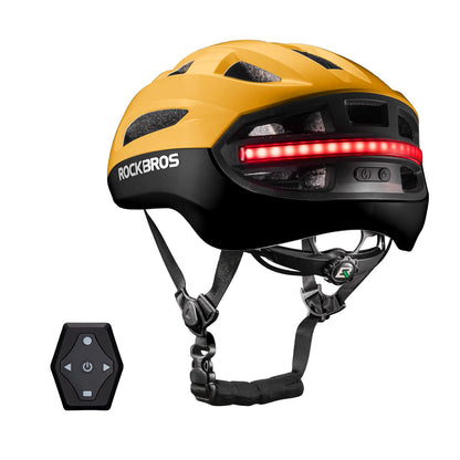 ROCKBROS Fernsteuerbarer Smart Fahrradhelm mit Licht