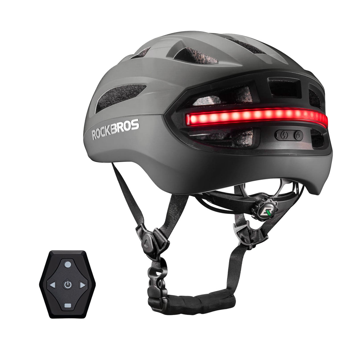 ROCKBROS Fernsteuerbarer Smart Fahrradhelm mit Licht
