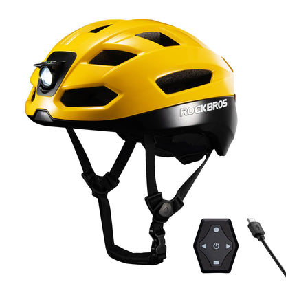 ROCKBROS Fernsteuerbarer Smart Fahrradhelm mit Licht