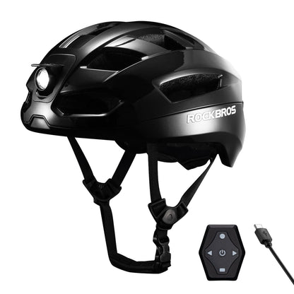 ROCKBROS Fernsteuerbarer Smart Fahrradhelm mit Licht