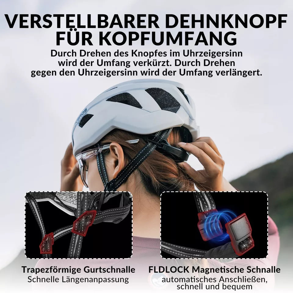 bike helmet 54-58 ROCKBROS bicycle helmet road bike PC + EPS 54-58 cm bike helmet women men shock absorption