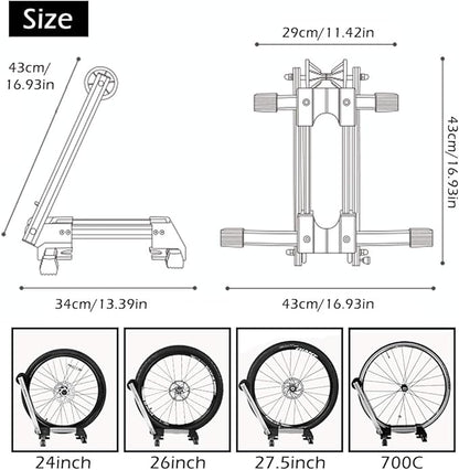 ROCKBROS bicycle stand rear wheel stand exhibition stand bicycle holder foldable made of aluminum