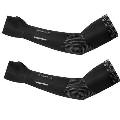 ROCKBROS Winter Fleece Fahrrad-Armstulpen mit Daumenschlaufe