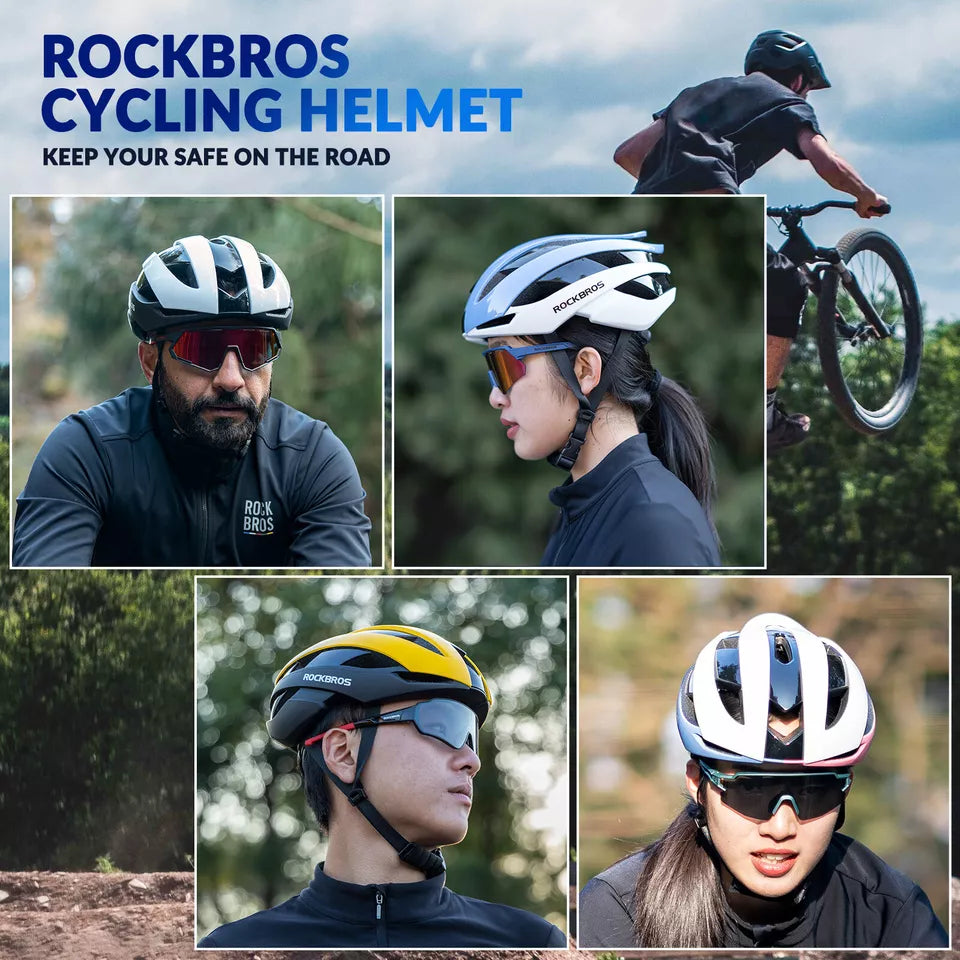 ROCKBROS bicycle helmet for women and men cycling helmet 4 colors protective helmet M/L 55-61 cm