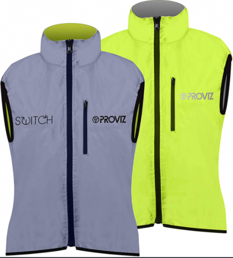 PROVIZ SWITCH JACKET Reversible sleeveless jacket neon yellow/reflective - Men
