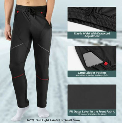 ROCKBROS Winter cycling pants thermal mountain bike pants windproof cycling pants long pants M-4XL