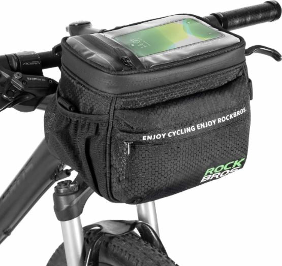ROCKBROS Bike Handlebar Bag 4.5L Insulated Bike Bag Cooler Bike Basket