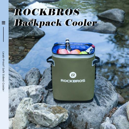 ROCKBROS 20L Cooler Bag Waterproof Cooler Box Camping Fridge Picnic Bag