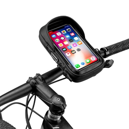 ROCKBROS Cell phone bag bike frame bag cell phone holder handlebar bag for 6.2 inch cell phone motorcycle