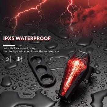 ROCKBROS Bike Light Rear Light IPX5 StVZO Certified 20 Lux