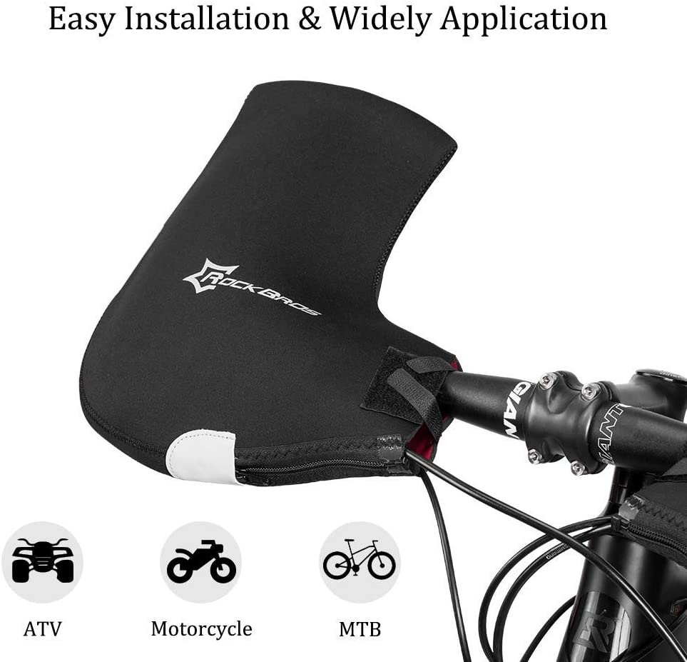 ROCKBROS D16-B Handlebar Gloves Winter Thermal Windproof for Bicycle W – Rinosbike.eu ROCKBROS D16-B Handlebar Gloves Winter Thermal Windproof for Bicycle W – Rinosbike.eu