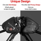 ROCKBROS 006-1BK Bike Frame Bag with 2 Side Pockets Reflective 1.8L Black