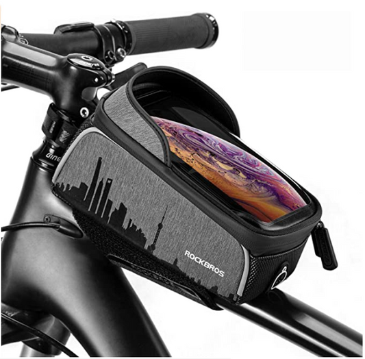 ROCKBROS 017-5 Bike Frame Bag with Touch Screen for Cell Phone up to 6.5 Inch