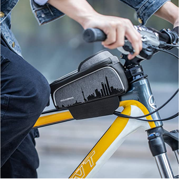 ROCKBROS 017-5 Bike Frame Bag with Touch Screen for Cell Phone up to 6.5 Inch