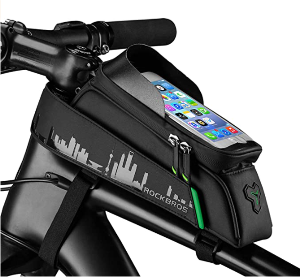 ROCKBROS 029 Bike Frame Bag Waterproof Cell Phone Case Touchscreen for Cell Phones up to 5.8 & 6.0 Inch
