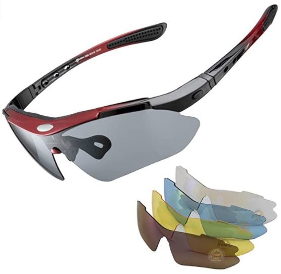 ROCKBROS 10003 Sports Glasses Polarized With 5 Interchangeable Lenses
