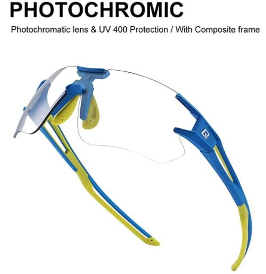 ROCKBROS 10125 Photochrome Cycling Sunglasses Transparent