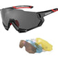 ROCKBROS 10131 Bike Sunglasses Polarized with 4 Replaceable Lens