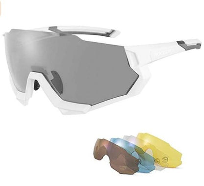 ROCKBROS 10131 Bike Sunglasses Polarized with 4 Replaceable Lens