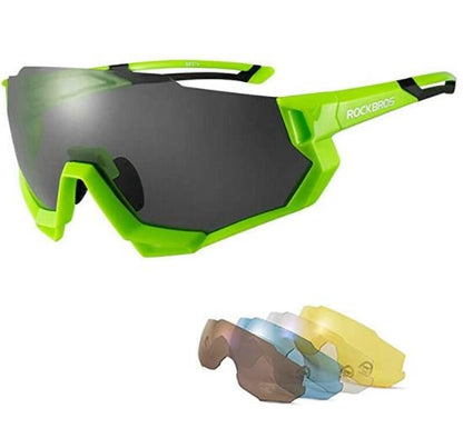 ROCKBROS 10131 Bike Sunglasses Polarized with 4 Replaceable Lens