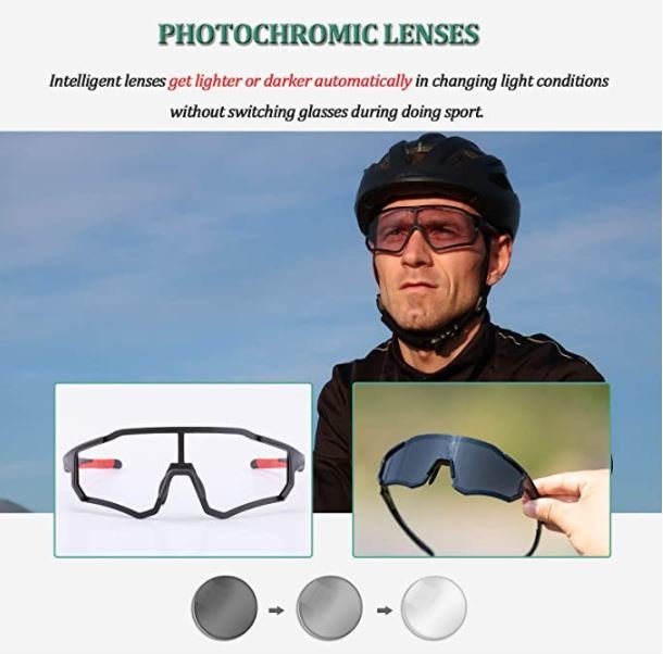 ROCKBROS 10181 Photochrome Cycling Glasses Self Tinting